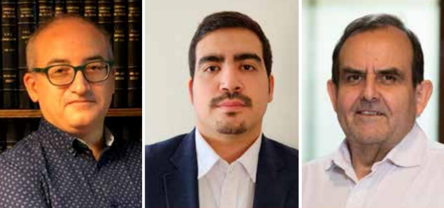 Analistas Cristian Fuentes, Nicolás Muñoz y Álvaro Merino.