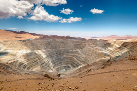 Mina de produccion de cobre